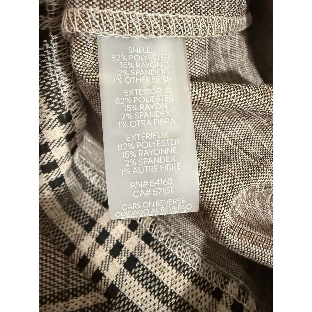 NWT Calvin Klein Elegant Plaid A- Line Shift Dress Elegant Chic Size 2 - Picture 9 of 11
